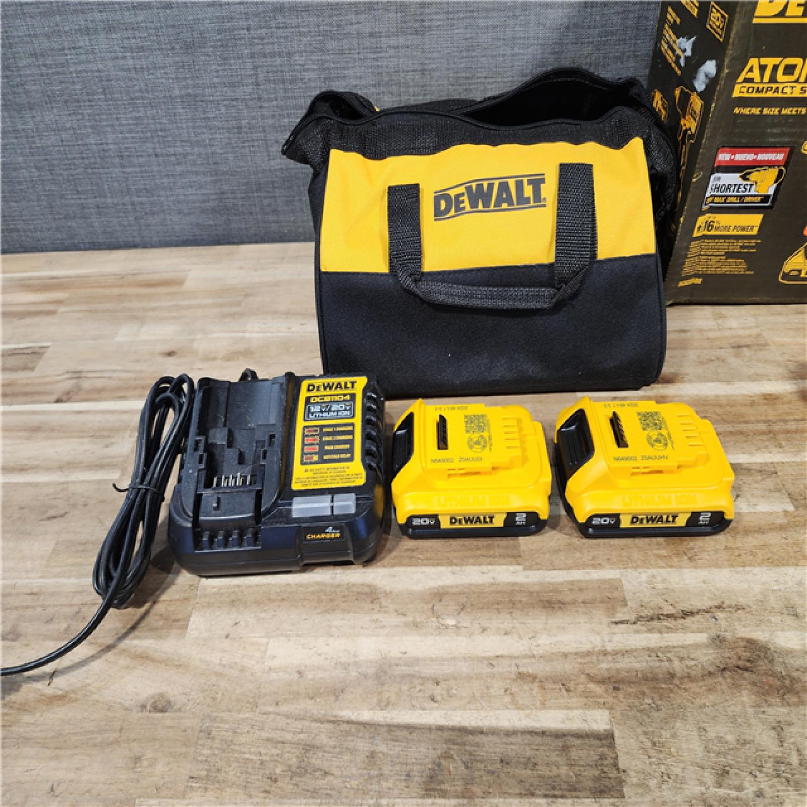 HOUSTON LOCATION - AS-IS DEWALT ATOMIC 20-Volt MAX Lithium-Ion Cordless Combo Kit