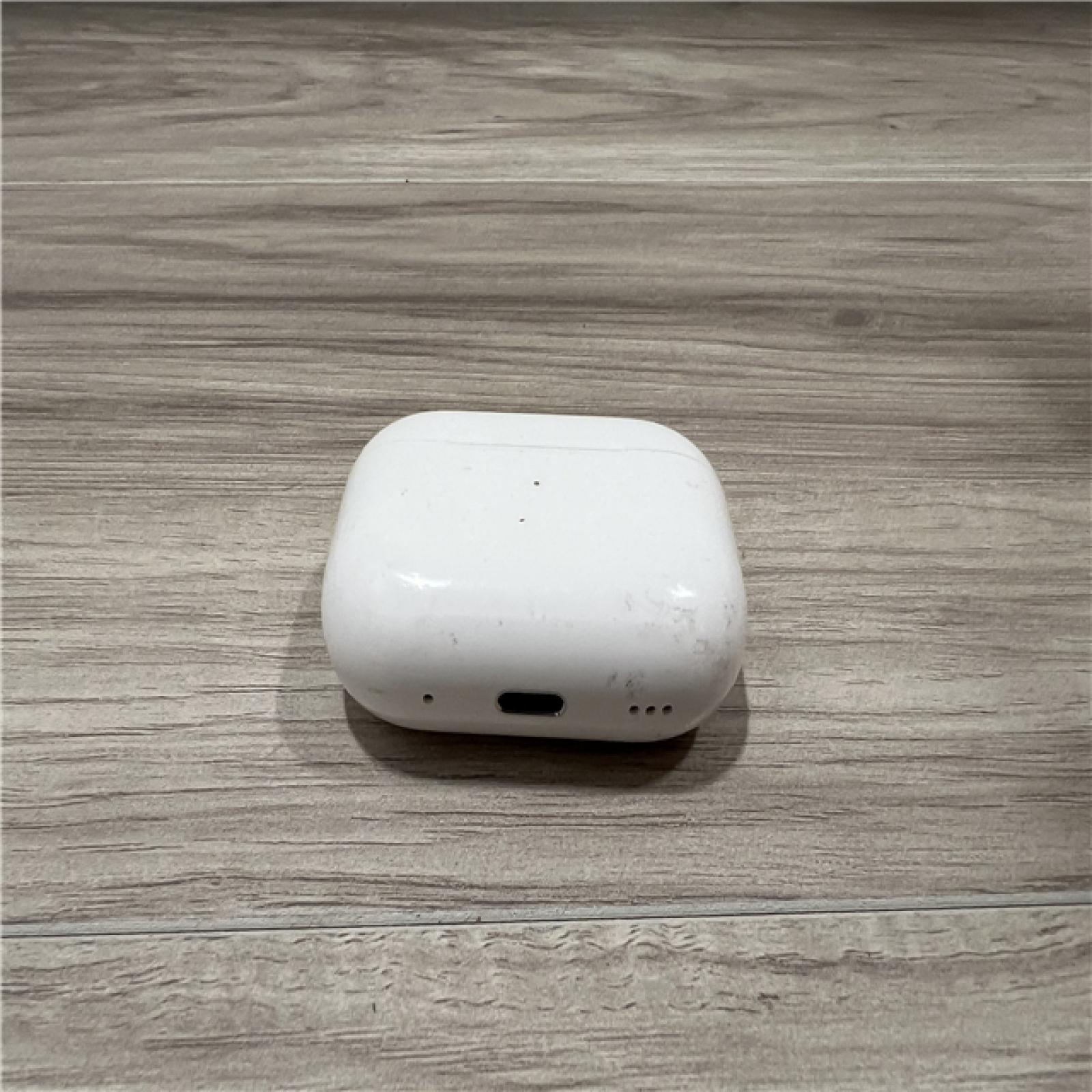 AS-IS Apple AirPods Pro (2nd Generation) with the USB-C MagSafe Charging Case