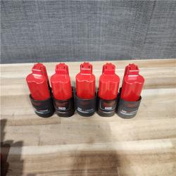 HOUSTON LOCATION - AS-IS MILWAUKEE BATTERY PACK QTY - 15