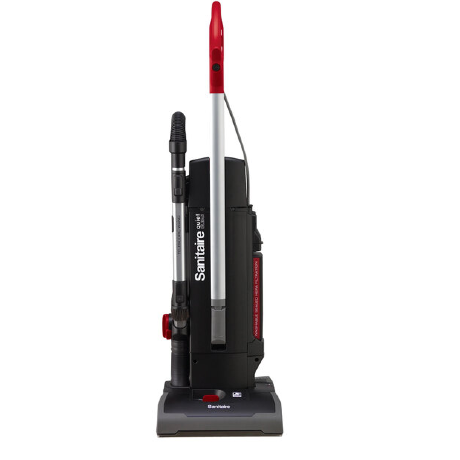 DALLAS LOCATION- SANITAIRE 13 IN. MULTI-SURFACE QuietClean® Bagged Upright Vacuum (2 UNITS)
