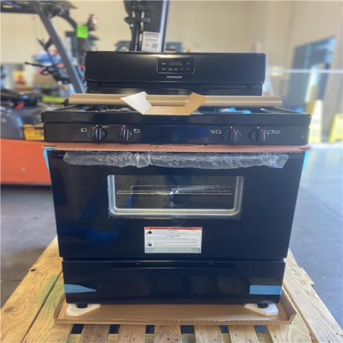DALLAS LOCATION - Frigidaire 30 Inch Freestanding Gas Range with Simmer Burner  Broiler Drawer  4 Sealed Burners and 4.2 cu. ft. Capacity: Black