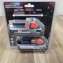 NEW! MILWAUKEE 18-Volt Lithium-Ion HIGH OUTPUT CP 3.0Ah Battery Pack (2-Pack)