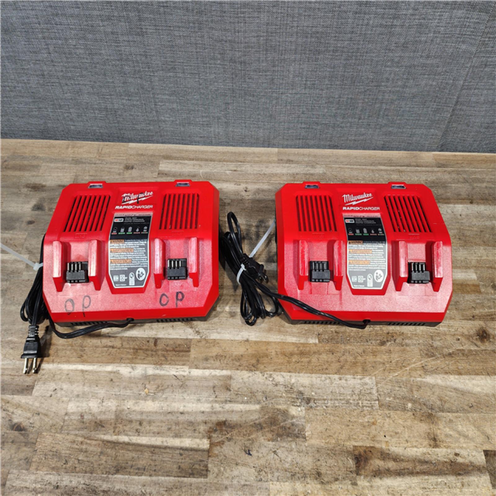 HOUSTON LOCATION - AS-IS MILWAUKEE BATTERY CHARGER QTY - 2