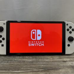 AS-IS Nintendo Switch OLED Console with White Joy-Con