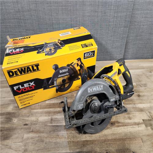 HOUSTON LOCATION - AS-IS DEWALT FLEXVOLT 60V MAX Cordless Brushless 7-1/4 in. Wormdrive Style Circular Saw (Tool Only)