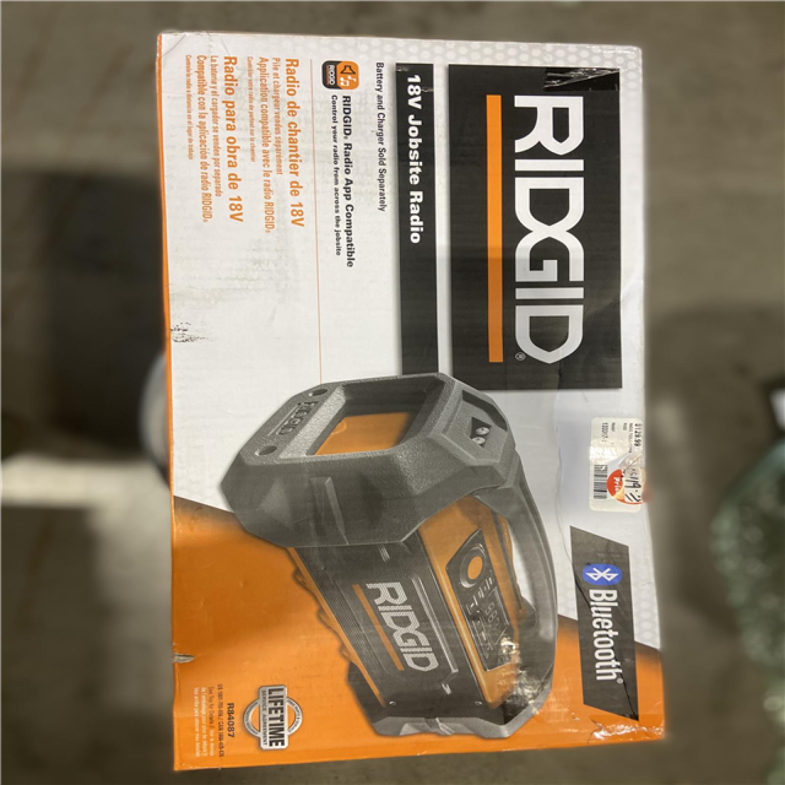 NEW! - RIDGID Jobsite Radio Speaker Bluetooth Wireless R84087 18V