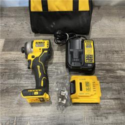 AS-IS DEWALT Atomic 20V Max Lithium-Ion Brushless Cordless Compact 1/4 in. Impact Driver Kit