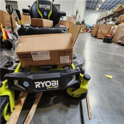 Dallas Location - As-Is RYOBI 80V HP BRUSHLESS 54 LITHIUM ELECTRIC ZERO TURN RIDING MOWER