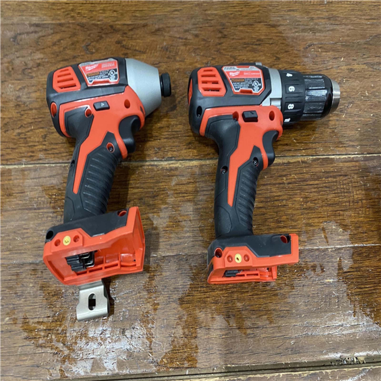AS-IS Milwaukee M18 18V Cordless Brushed 2 Tool Drill/Driver and Impact Driver Kit