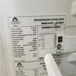 Phoenix AS-IS Forno Espresso Moena 36 in. French Door Refrigerator in White  19.2 Cu.ft