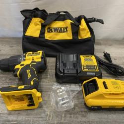 AS-IS DEWALT ATOMIC 20V Cordless 1/2 in. Compact Hammer Drill Kit