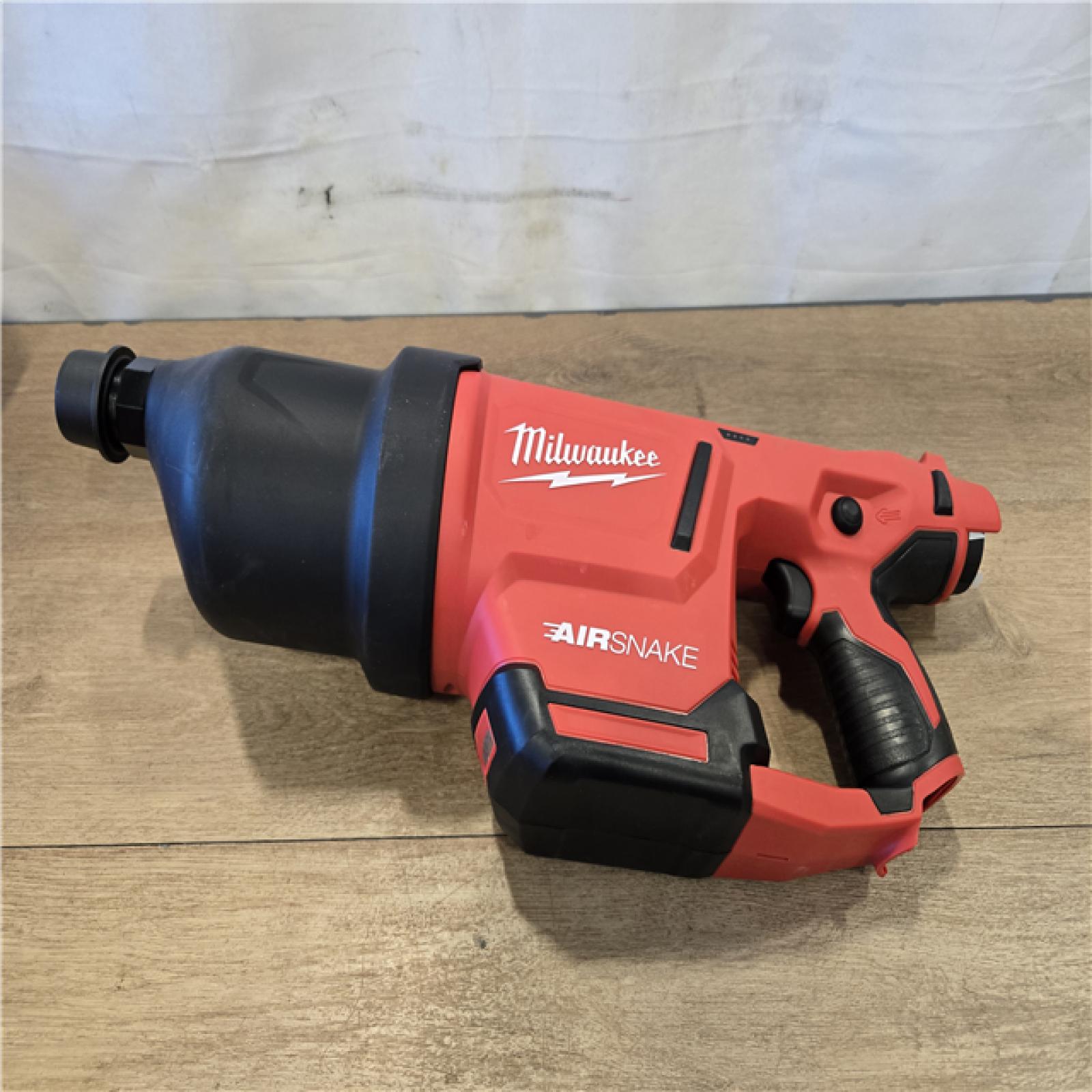 AS-IS Milwaukee 12V Cordless Drain Cleaning Airsnake Air Gun Kit