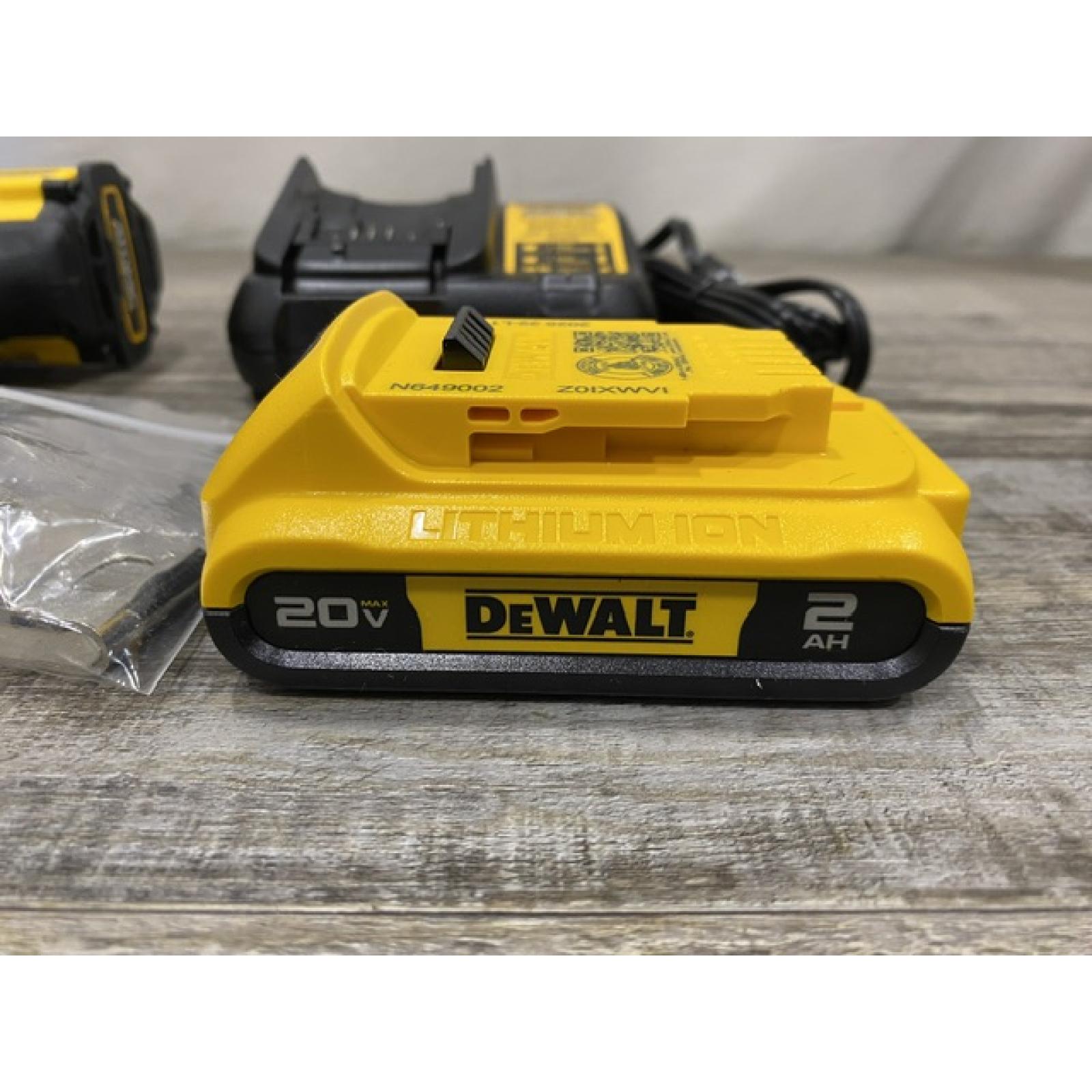 AS-IS DEWALT Atomic 20V Lithium-Ion Cordless Compact 1/2 in. Drill/Driver Kit