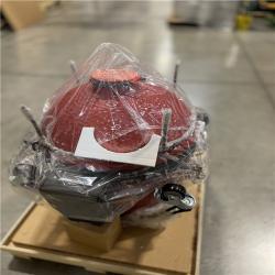 NEW Classic Joe II 18 in. Charcoal Grill in Red with Cart  Side Shelves  Grate Gripper  and Ash Tool