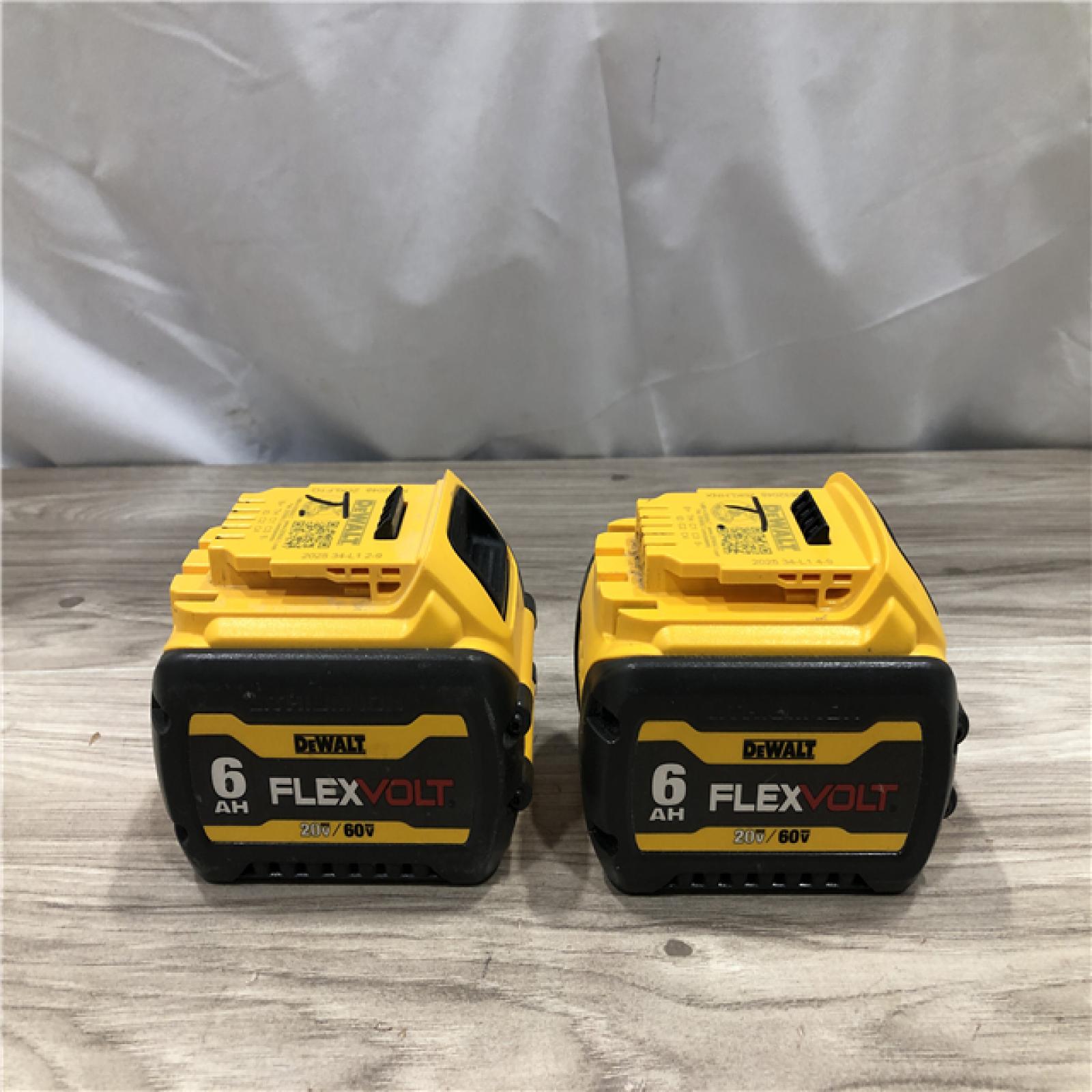 AS-IS DEWALT FLEXVOLT 20-Volt/60-Volt MAX Lithium-Ion 6.0Ah Battery Pack (2-Pack)