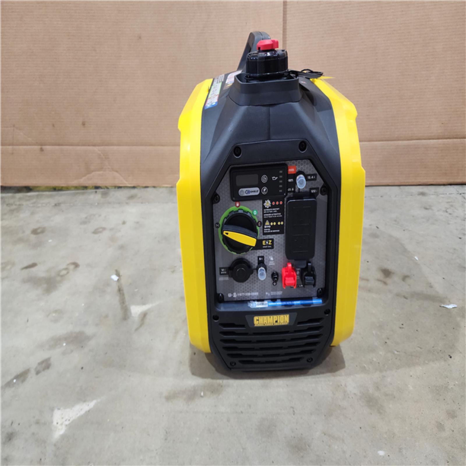HOUSTON LOCATION - AS - IS CHAMPION 2500/1850-Watt Recoil Start Gasoline/Propane Powered Dual Fuel Inverter Generator with Quiet Technology and CO Shield
