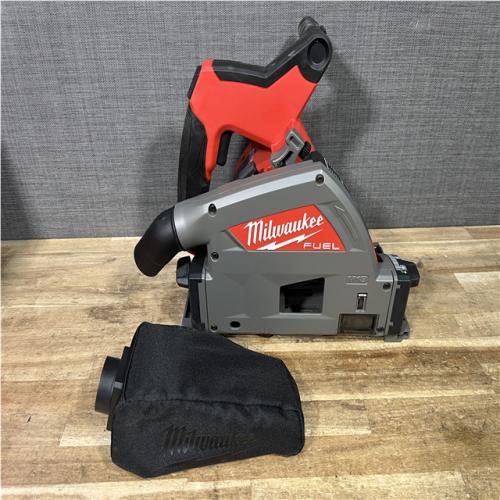 Houston Location AS-IS Milwaukee FUEL 18V Lithium-Ion Cordless Brushless 6-1/2 in. Plunge Cut Track Saw (Tool-Only)