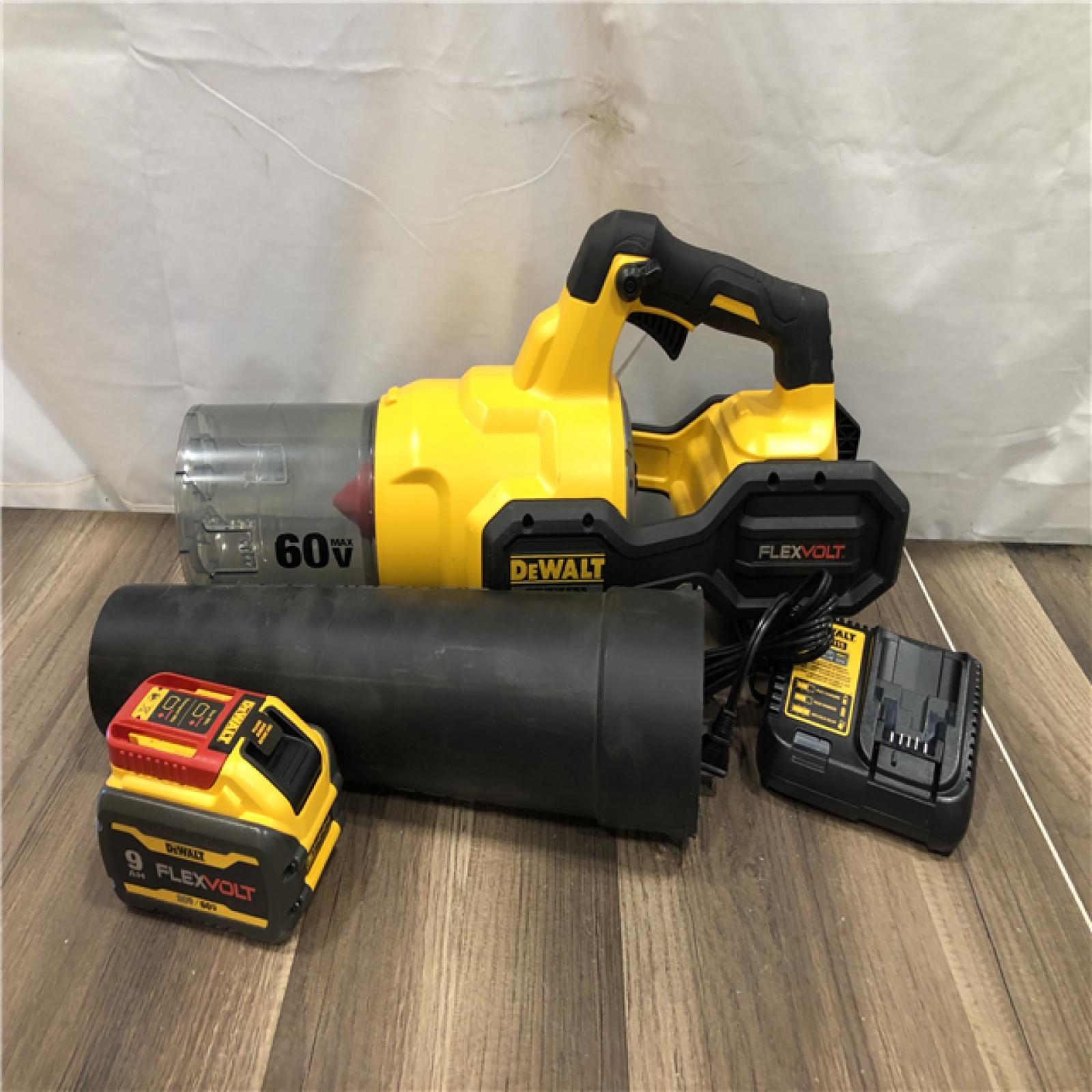 AS-IS DEWALT FLEXVOLT 60V MAX 125 MPH 600 CFM Brushless Cordless Battery Powered Blower Kit