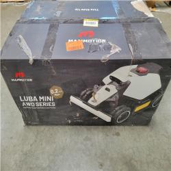 CALIFORNIA AS-IS MAMMOTION LUBA MINI AWD ROBOT LAWN MOWER W/ WALL MOUNT