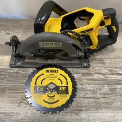 AS-IS DEWALT FLEXVOLT 60V MAX Cordless Brushless 7-1/4 in. Wormdrive Style Circular Saw (Tool Only)