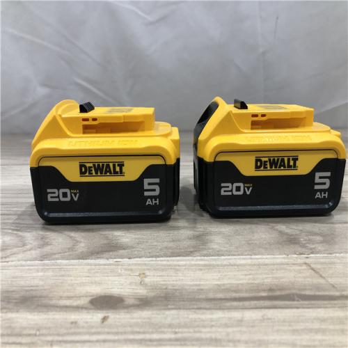 AS-IS DEWALT 20V MAX Lithium-Ion 5.0Ah Battery (2-Pack)