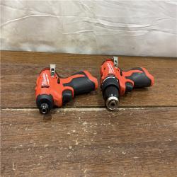 AS-IS M12 12-Volt Lithium-Ion Brushless Cordless Subcompact Drill and Impact Driver Combo Kit W/2 Batteries and Bag (2-Tool)