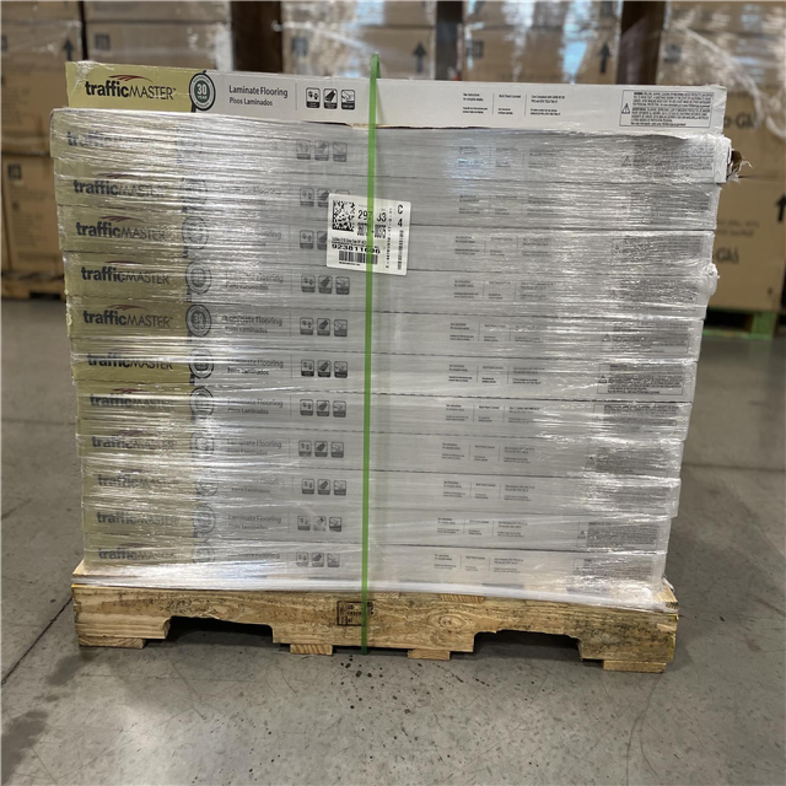 DALLAS LOCATION- TrafficMaster Grey Oak 7 mm T x 8 in. W Laminate Wood Flooring PALLET (35 CASES)