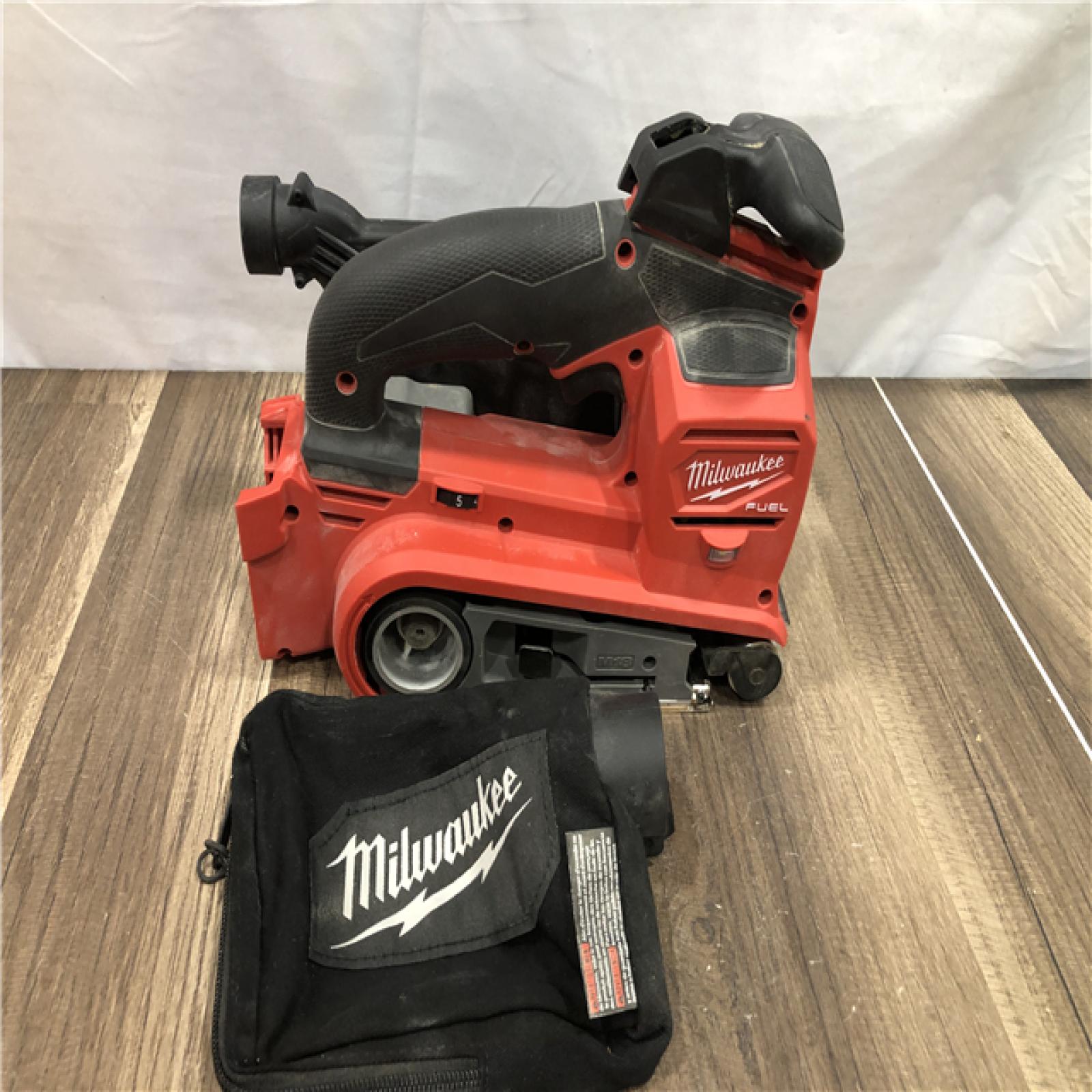 AS-IS Milwaukee FUEL 18-Volt Lithium-Ion Cordless Belt Sander (Tool-Only)
