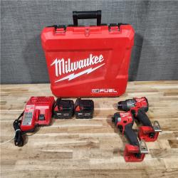 HOUSTON LOCATION - AS-IS Milwaukee FUEL 18V Lithium-Ion Brushless Cordless Hammer Drill and Impact Driver Combo Kit