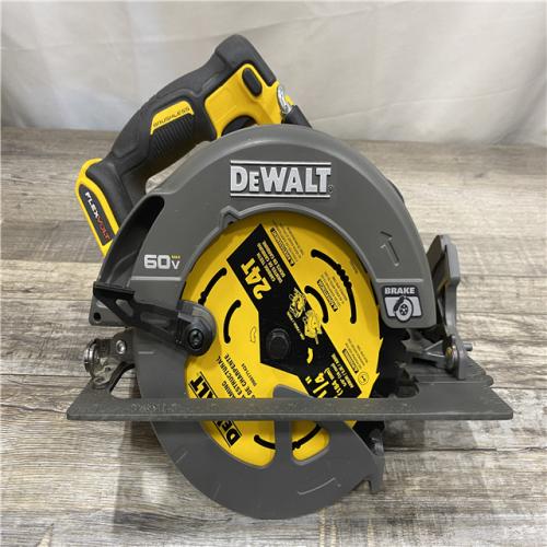 AS-IS DEWALT FLEXVOLT 60V MAX Cordless Brushless 7-1/4 in. Circular Saw with Brake (Tool Only)