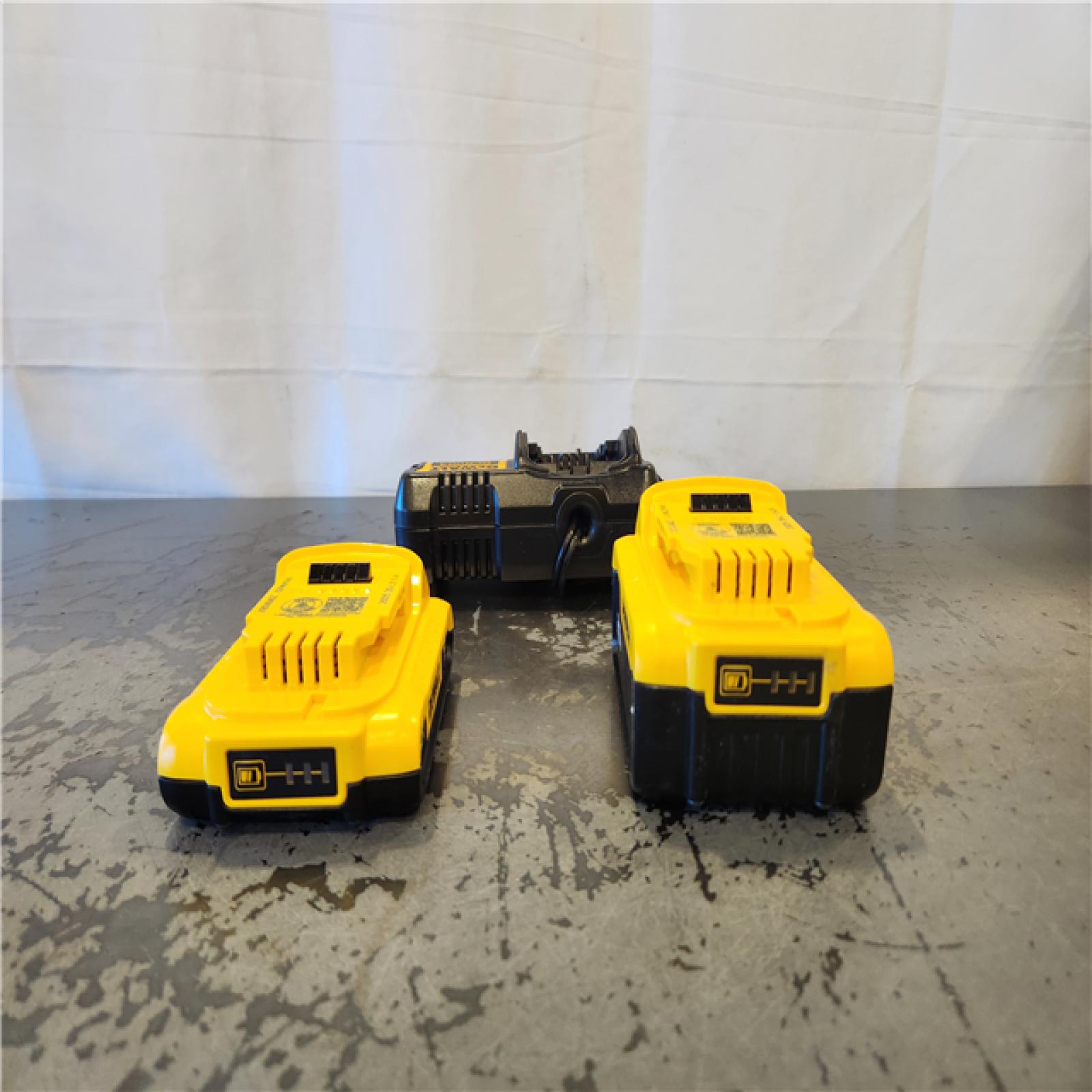 AS-IS- DEWALT 20V MAX Lithium-Ion Battery Kit with 5.0Ah and 2.0Ah Battery and Charger