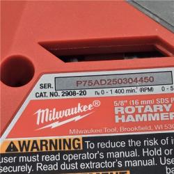 AS-IS Milwaukee M18 FUEL 18V Cordless 5/8 in. SDS-Plus Rotary Hammer (Tool-Only)