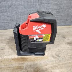 HOUSTON LOCATION - AS-IS Milwaukee Green 125 Ft. Cross Line and Plumb Points Laser Level Kit