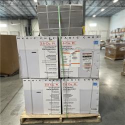 DALLAS LOCATION - MAGIC CHEF 2.6 CU. FT REFRIGERATOR PALLET-( 9 UNITS)