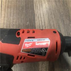 AS-IS Milwaukee M12 12V Lithium-Ion Cordless 3/8 in. Ratchet (Tool-Only)