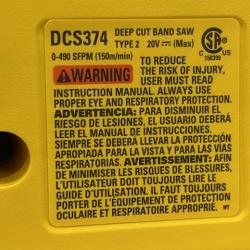 AS-IS DEWALT 20-Volt MAX Lithium-Ion Cordless Brushless Deep Cut Band Saw (Tool-Only)