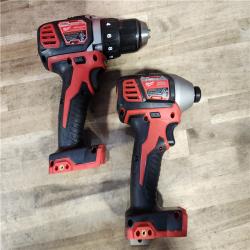 HOUSTON LOCATION - AS-IS Milwaukee 18V Cordless Brushed 2-Tool Drill/Driver and Impact Driver Kit