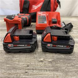 AS-IS Milwaukee 18V Lithium-Ion Cordless 1/2 in. Drill Driver Kit