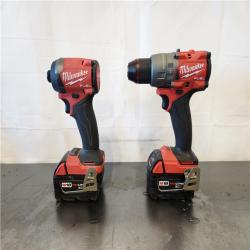 AS-IS- Milwaukee FUEL 18V Lithium-Ion Brushless Cordless Hammer Drill and Impact Driver Combo Kit
