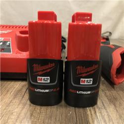 AS-IS Milwaukee 12-Volt Lithium-Ion Compact Brushless Cordless 1/4 in. Impact Driver Kit