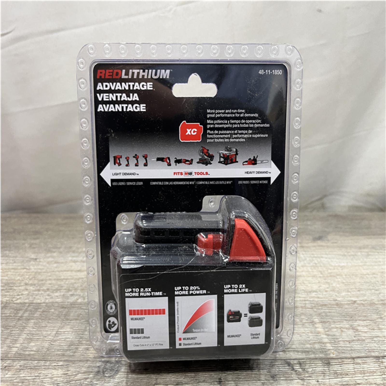 NEW - Milwaukee 18-Volt 5.0 Ah Lithium-Ion XC Extended Capacity Battery Pack
