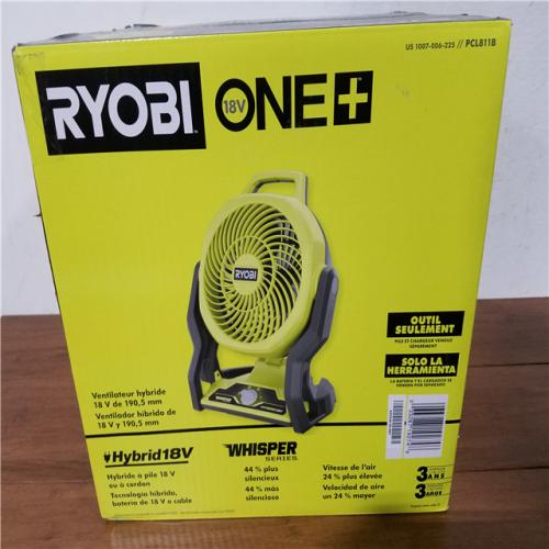 California NEW Ryobi Plus+ 18V Hybrid 7.5 Fan (Tool Only)