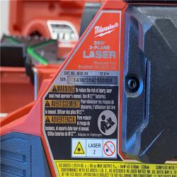 AS-IS Milwaukee 12-Volt Lithium-Ion Cordless Green 250 ft. 3-Plane Laser Level Kit