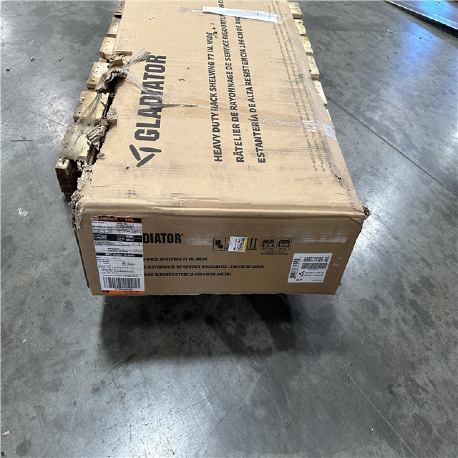 California ASIS Gladiator Heavy Duty Rack Shelving 77 in. Wide