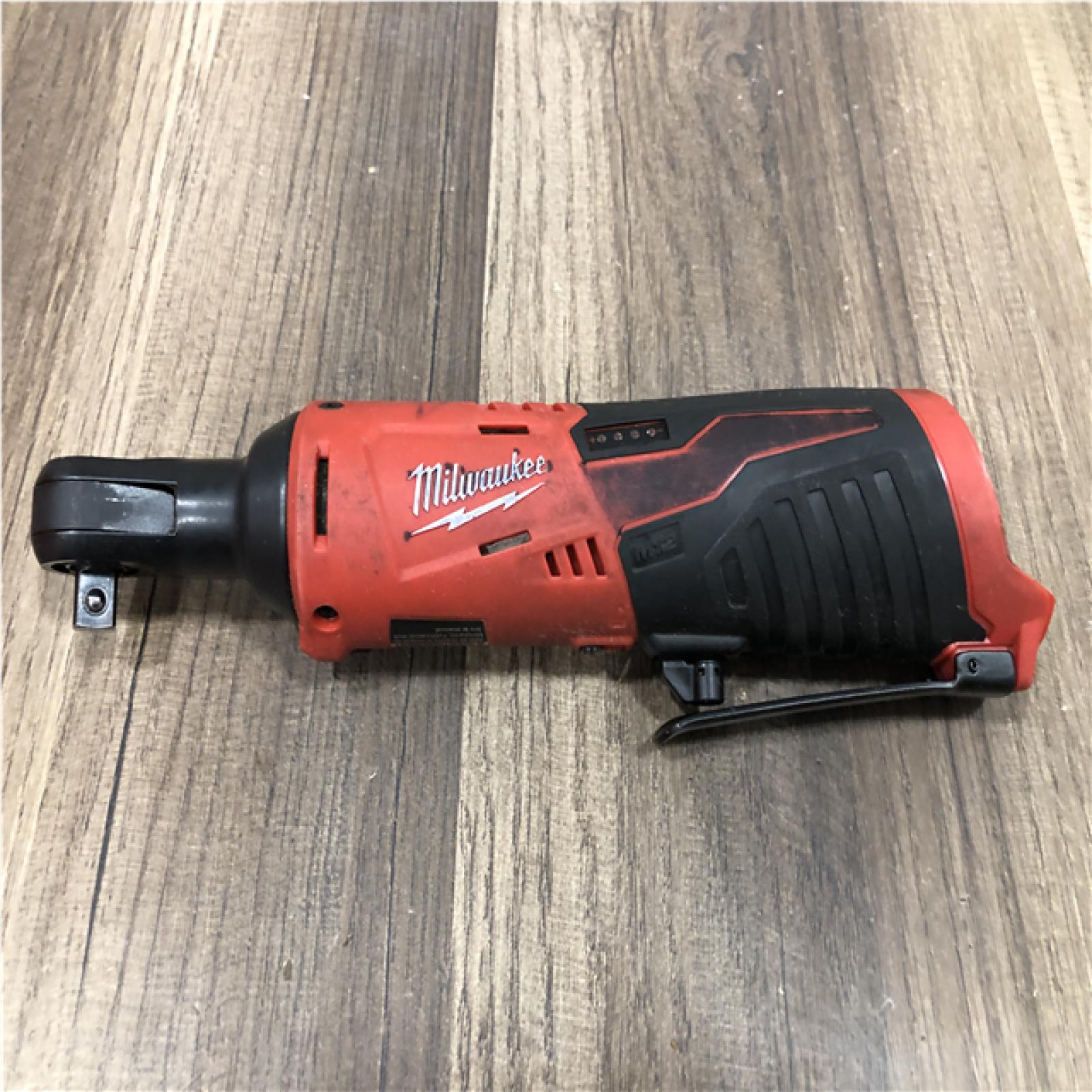 AS-IS Milwaukee 12V Lithium-Ion Cordless 3/8 in. Ratchet (Tool-Only)