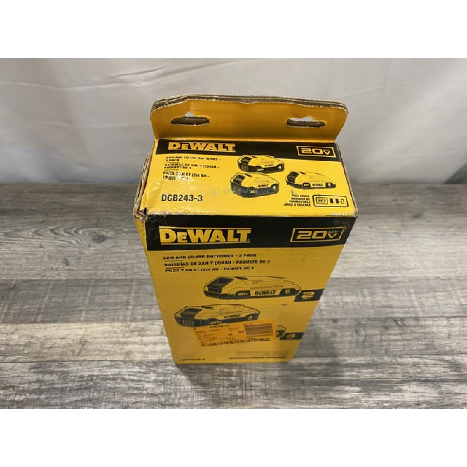 NEW - DEWALT 20V MAX Lithium-Ion 2.0 Ah and (2) 4.0 Ah Battery Packs (3-Pack)