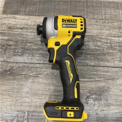 AS-IS DEWALT Atomic 20V Max Lithium-Ion Brushless Cordless Compact 1/4 in. Impact Driver Kit