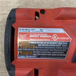 AS-IS Milwaukee M18 FUEL 18V Cordless Mid Torque 1/2 in. Impact Wrench W/ M12 FUEL 3/8 in. Ratchet & Battery/Charger Combo Kit