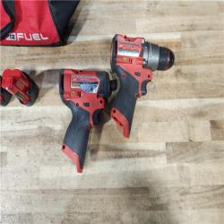 HOUSTON LOCATION - AS - IS Milwaukee 2 Tool Combo Kit W/ (2) Battery & Charger