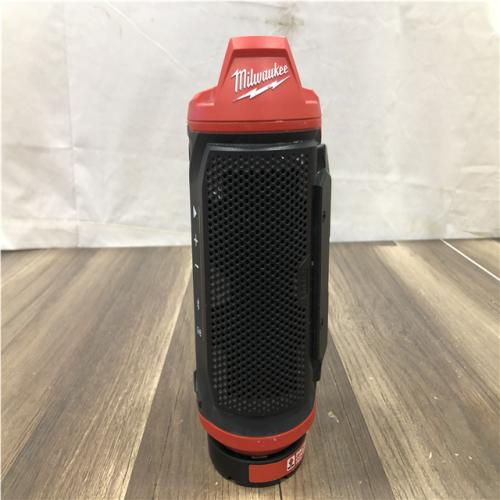 AS-IS Milwaukee 12-Volt Lithium-Ion Cordless Bluetooth Jobsite Speaker with PACKOUT Compatibility